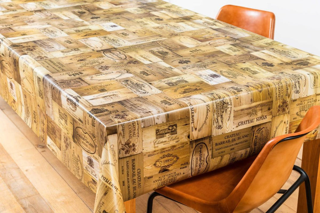 МУШАМА PVC 140СМХ20М КАФЯВА НАДПИСИ