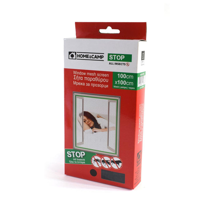 МРЕЖА ЗА ПРОЗОРЕЦ 100/100СМ ЧЕРНО