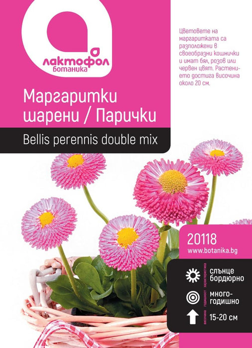 СЕМЕНА МАРГАРИТКИ ШАРЕНИ БОТАНИК