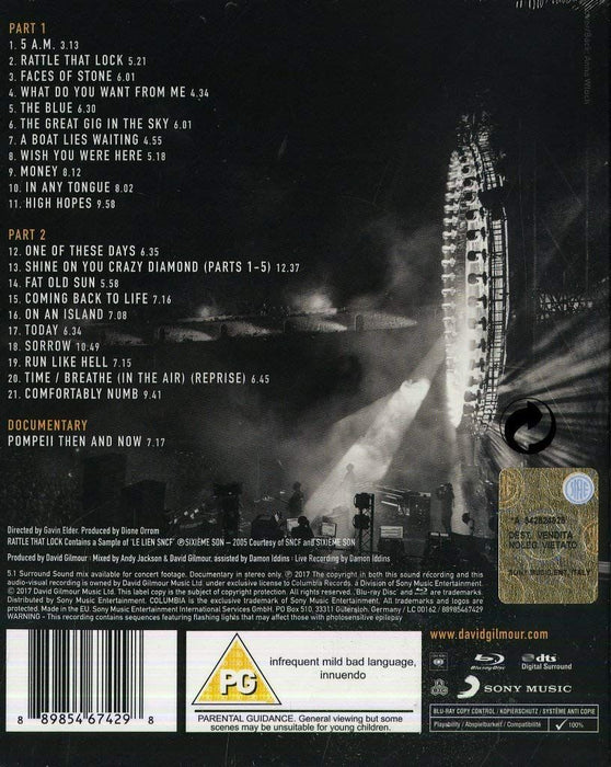 David Gilmour - Live At Pompeii (Blu-Ray)