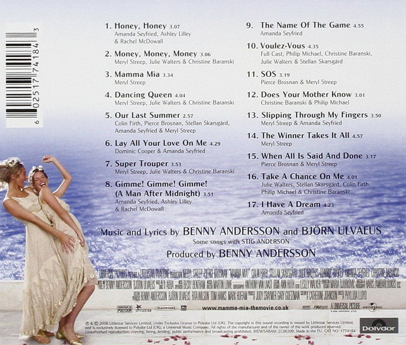 Various Artists - Mamma Mia! The Movie Soundtrack (CD)