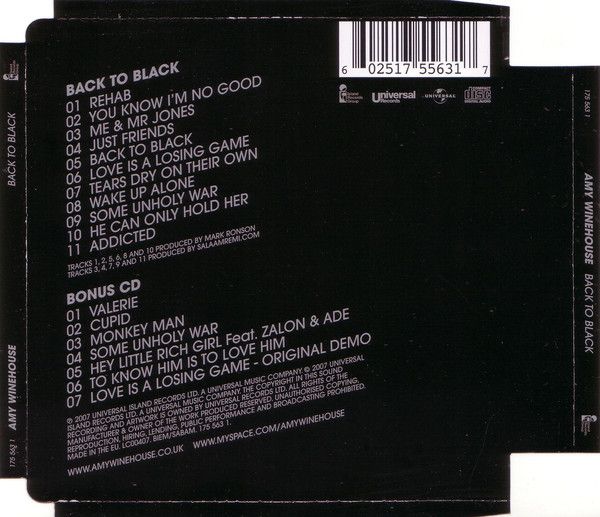 Amy Winehouse - Back To Black (2 CD)