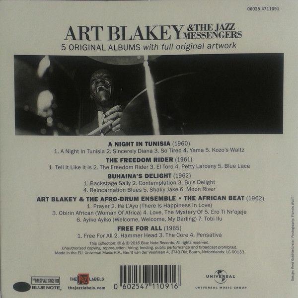 Art Blakey & The Jazz Messengers - 5 Original Albums (CD Box)