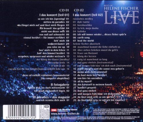 Helene Fischer - Best Of Live - So Wie Ich Bin - Die Tournee (2 CD)