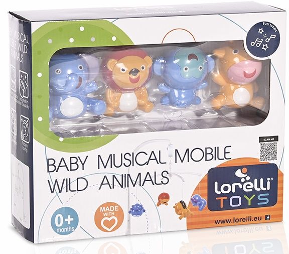 Музикална въртележка Lorelli - Wild Animals