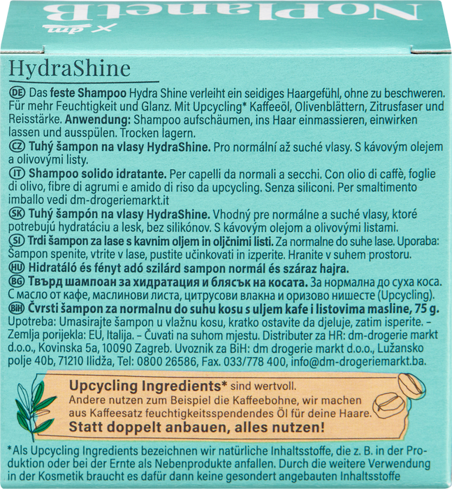 Твърд шампоан Hydra Shine, 75 g