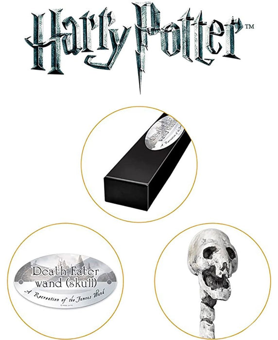 Магическа пръчка The Noble Collection Movies: Harry Potter - Death Eater Wand (Skull)