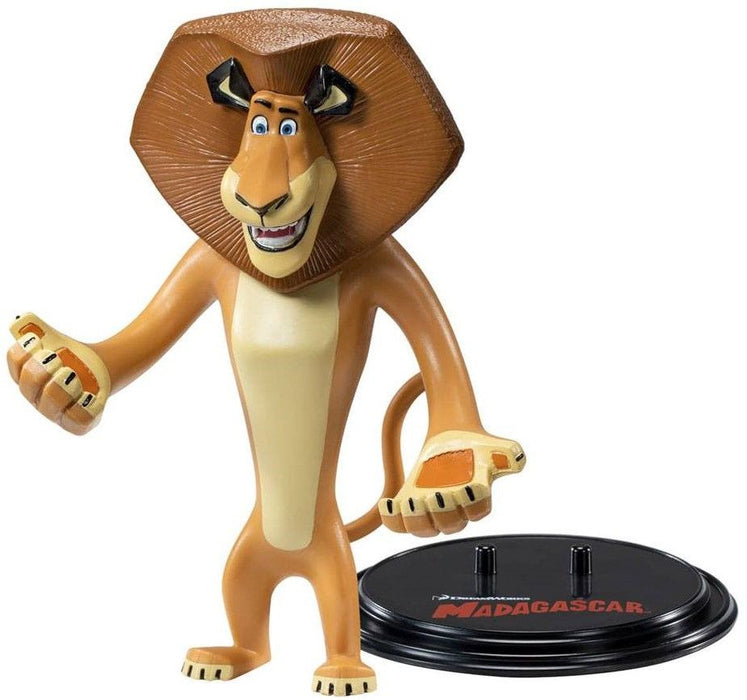 Екшън фигура The Noble Collection Animation: Madagascar - Alex (Bendyfigs), 15 cm