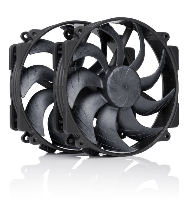 NF-A14x25r G2 PWM Sx2-PP chromax.black - комплект с два вентилатора, черен