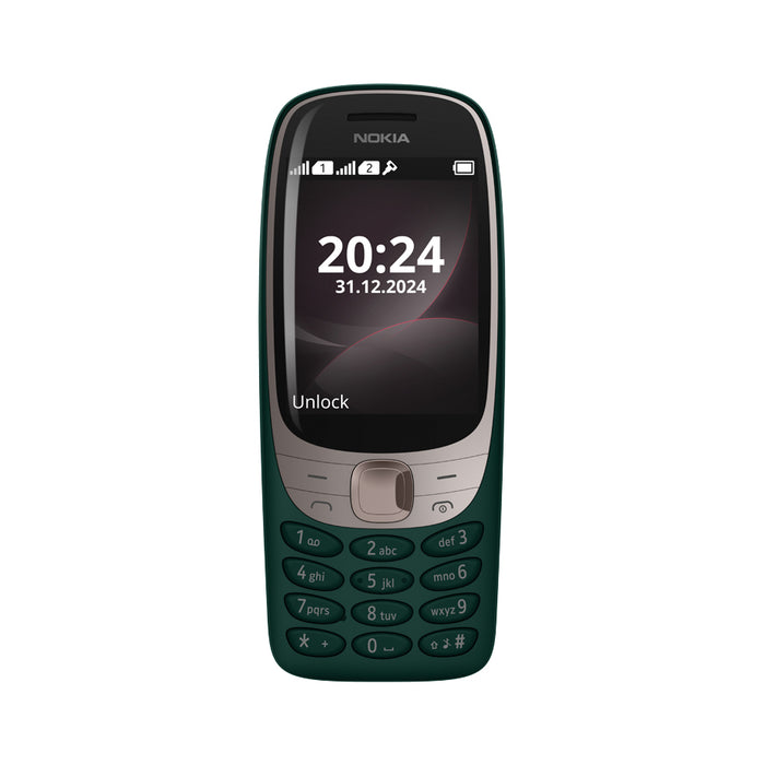 Мобилен телефон GSM NOKIA 6310 2025 DUAL GREEN 2.80 ", ЗАДНА КАМЕРА 0.30 MPx