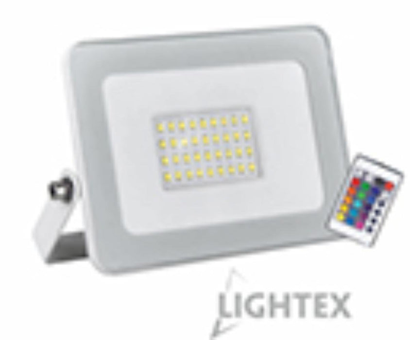 LED RGB ПРОЖЕКТОР SLIM 20W IP60 БЯЛ