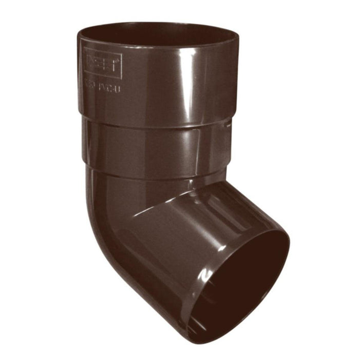 КРАЙНО КОЛЯНО 80 MM PVC КАФЯВО