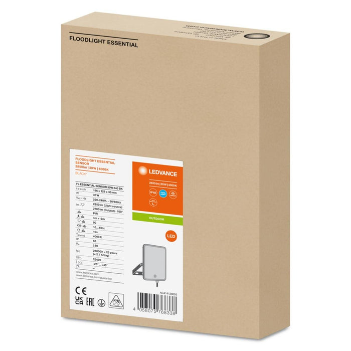 LED ПРОЖЕКТОР ESSENTIAL СЕНЗОР 30W 4000К