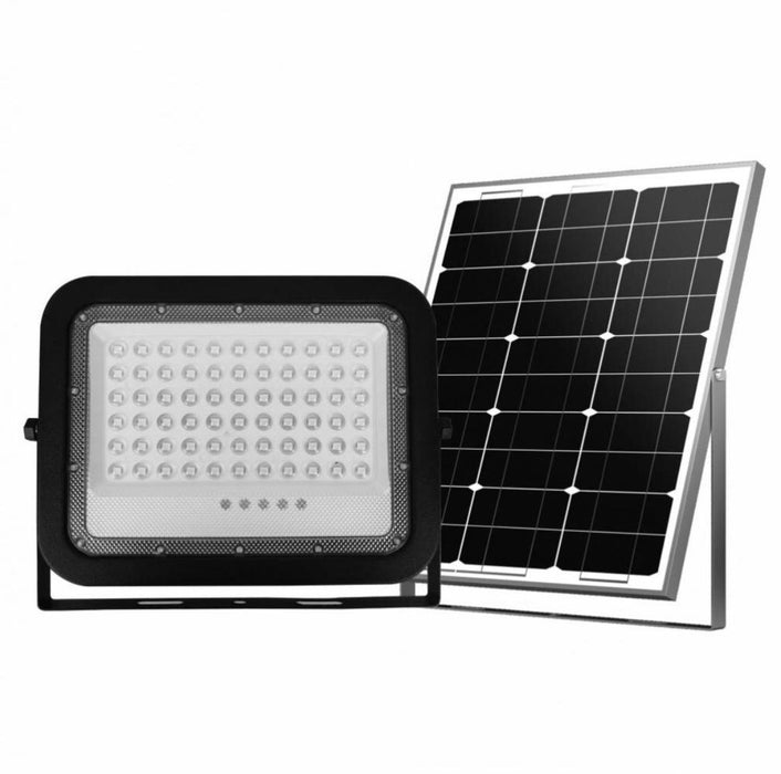 LED ПРОЖЕКТОР 2300LM СЪС СОЛАРЕН ПАНЕЛ