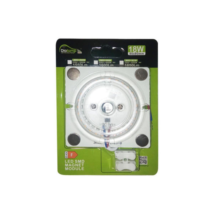 LED ПЛАТКА, 8сm/8сm, 18W 1550Lm, 3000K