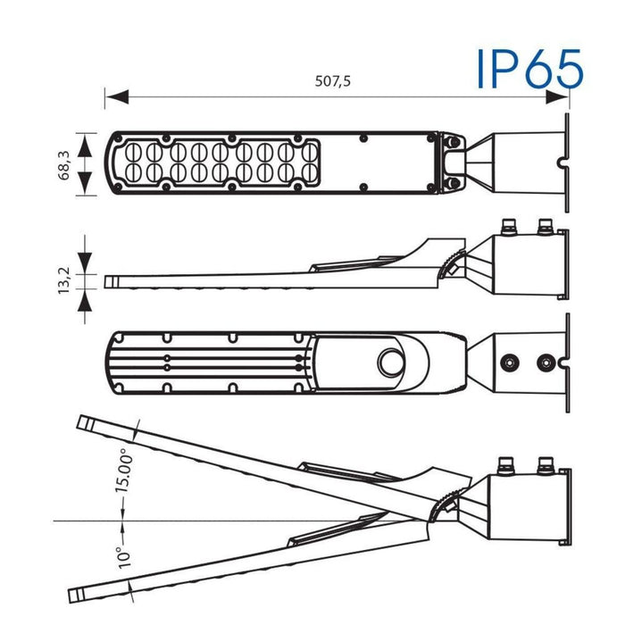 LED ОСВ. ТЯЛО STRADA IP65 50W ВЛАГОЗАЩ.