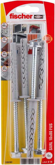 РАМКОВ ДЮБЕЛ DUOXPAND FUSK Ф10Х80ММ 4БР