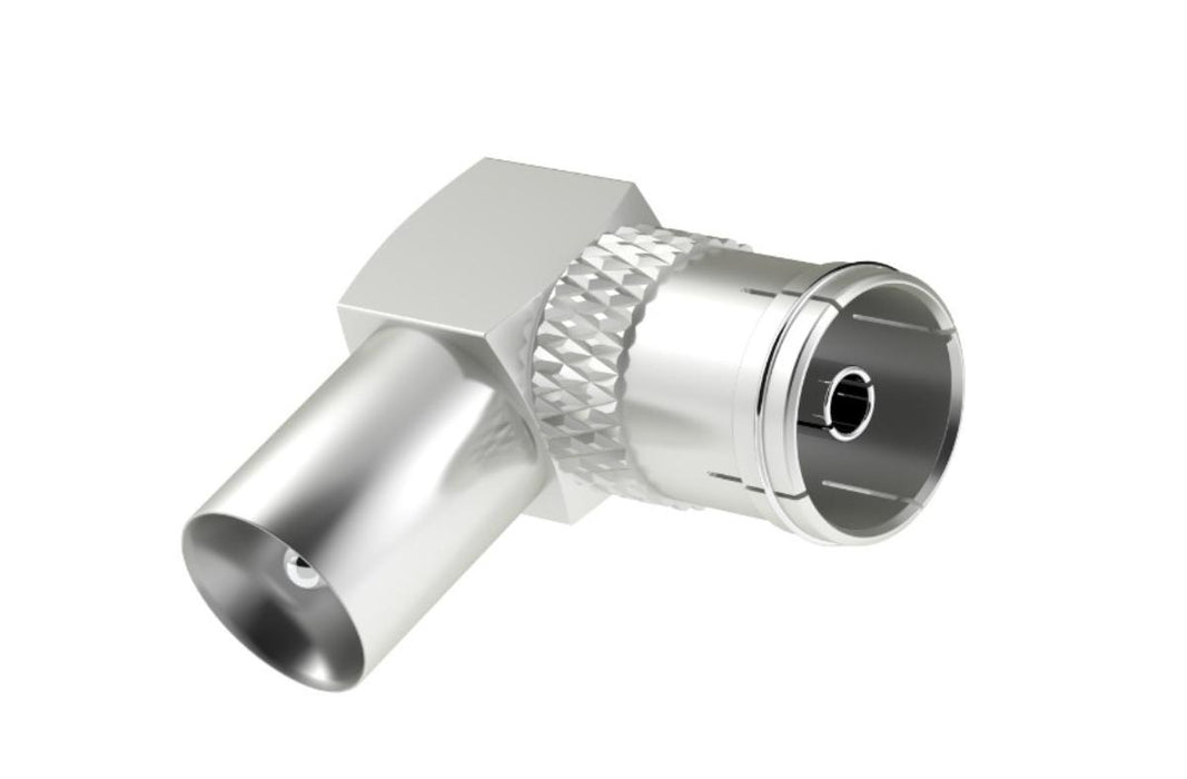 АДАПТЕР ЗА АНТЕНА КОАКС 90° МЪЖКО-ЖЕНСКО