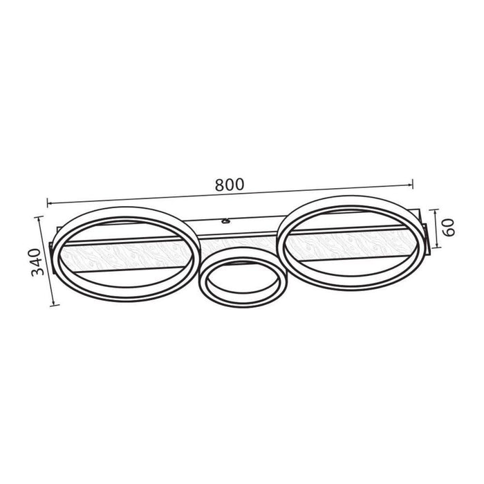LED ПЛАФОН MATTEO 32W 3000-6400K ЧЕРНО