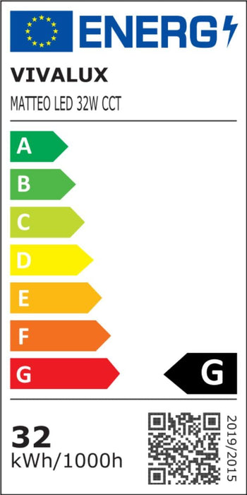 LED ПЛАФОН MATTEO 32W 3000-6400K ЧЕРНО
