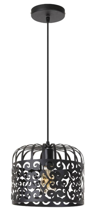 ПЕНДЕЛ ALESSANDRA 1ХE27 60W ЧЕРЕН МАТ