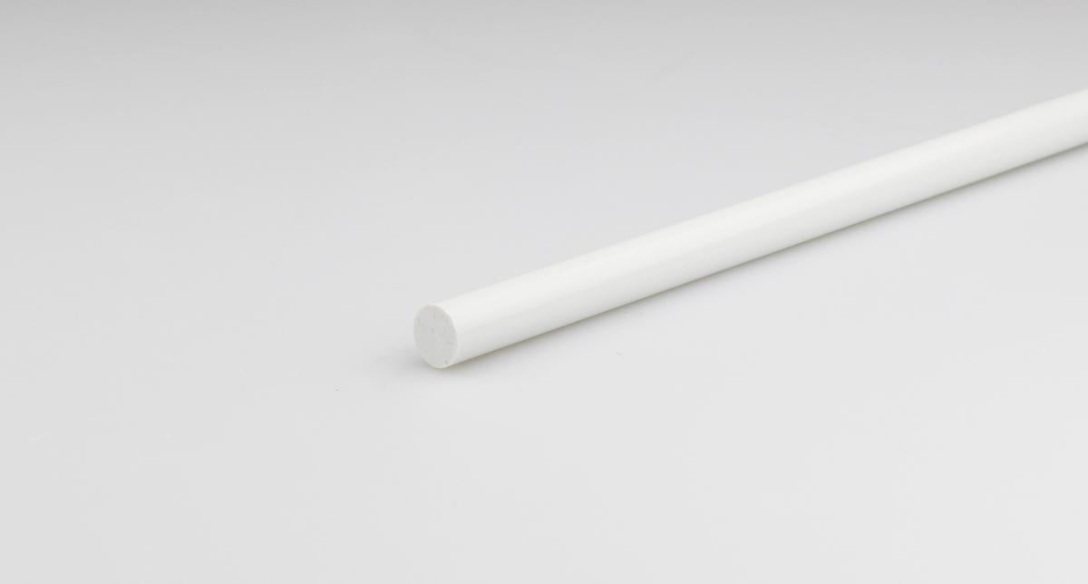ПРОФИЛ КРЪГ 1М Д12 PVC БЯЛ