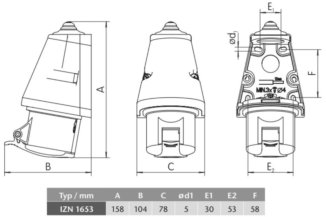 КОНТАКТ НЕПОДВИЖЕН IZN1653