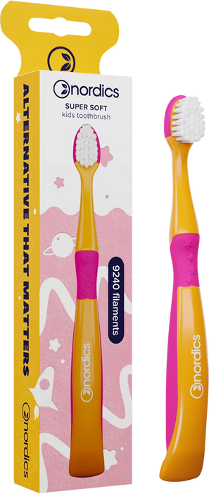 Детска четка за зъби Super Soft, 3+г., оранжева, 1 бр