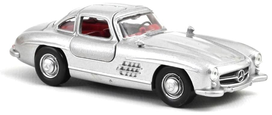 Колекционерски модел Norev Ретро: Автомобили - Mercedes-Benz 300 SL (W198) (Silver) (1954)