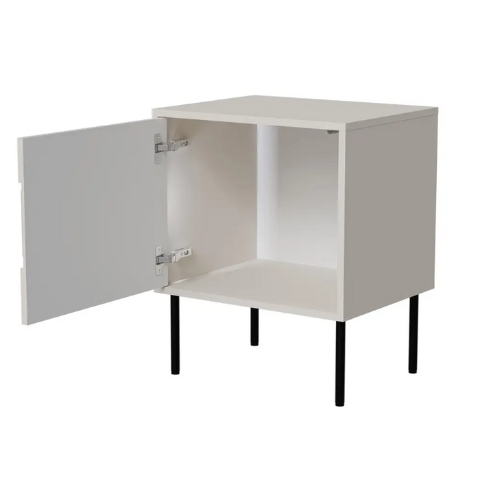 Нощно шкафче Cama 2 бр. INSERTO 50x40x61.5 кашмир + LED