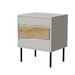 Нощно шкафче Cama 2 бр. INSERTO 50x40x61.5 кашмир + LED