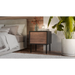 Нощно шкафче 2 бр. CORTINA 45x40x51 черно/орех