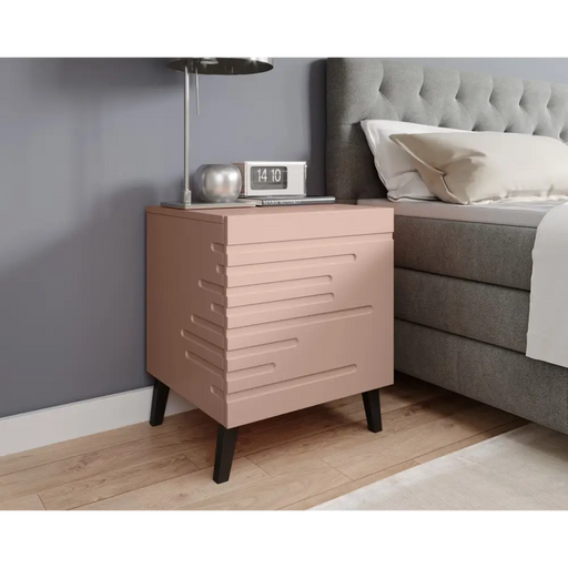 Нощно шкафче Cama NOVA 44x40x52 розов мат