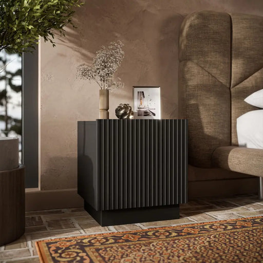 Нощно шкафче Cama 2 бр. LIVERTI 45x42x47 черно