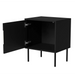 Нощно шкафче Cama INSERTO 2 бр. 50x40x61.5 см черно + LED