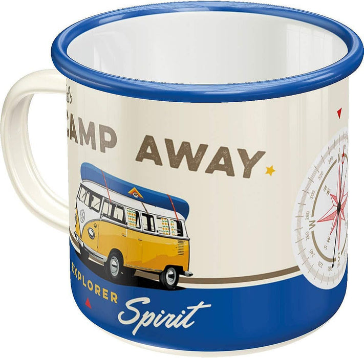 Емайлирано канче Nostalgic Art VW - Let's Camp Away