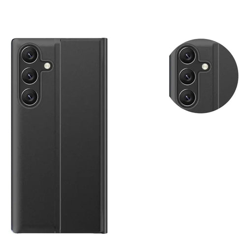 Нов Sleep Case за Samsung Galaxy S25 Cover с флип и стойка