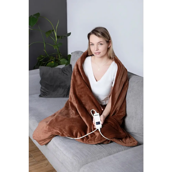NOVEEN ЕЛЕКТРИЧЕСКО ОДЕЯЛО EB655 КАФЯВО СУПЕР МЕКО 180X130СМ