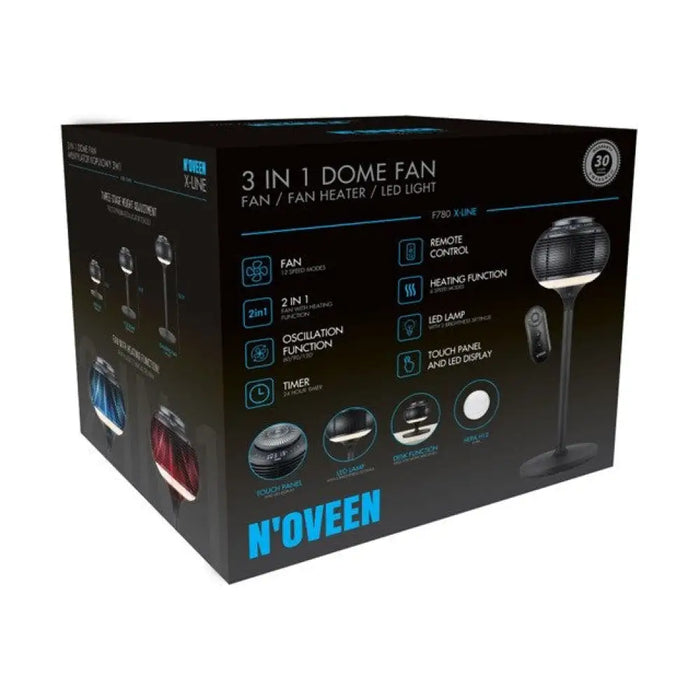 Noveen F780 куполен вентилатор 1200 W вътрешен черен