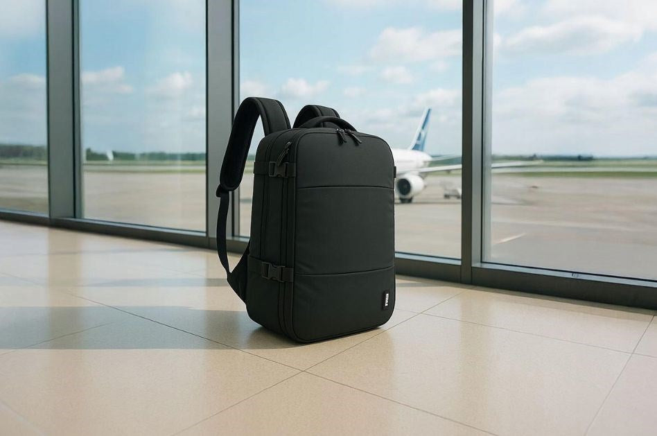 NOVEEN CTB500 Черна раница за пътуване 40x20x25 с помпа