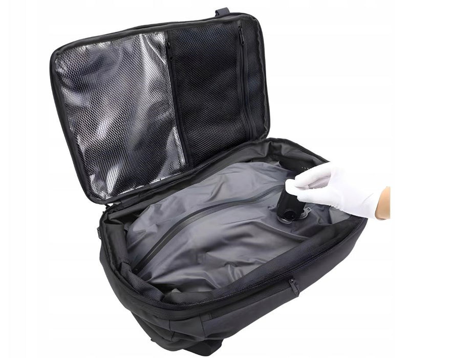 NOVEEN CTB500 Черна раница за пътуване 40x20x25 с помпа