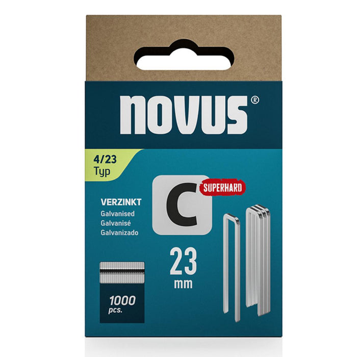 СКОБИ C4 6.1Х1.1Х23ММ1000БР NOVUS