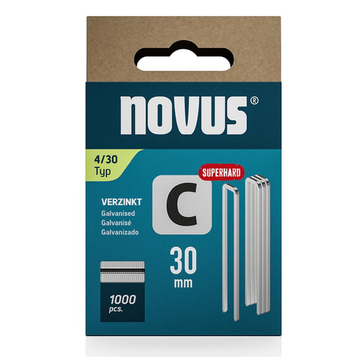 СКОБИ C4 6.1Х1.1Х30ММ1000БР NOVUS