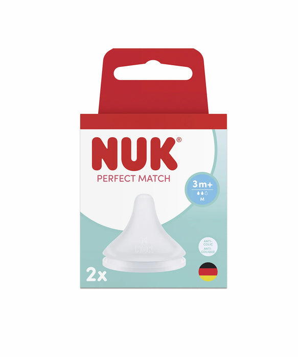 Биберон за шише Perfect Matche, 3м.+, размер М, 2 бр