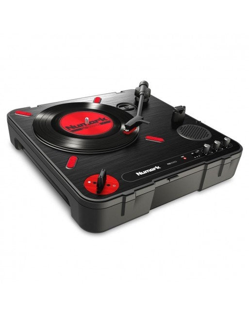 Numark PT01 Scratch - полуавтоматичен преносим грамофон с DJ scratch превключвател