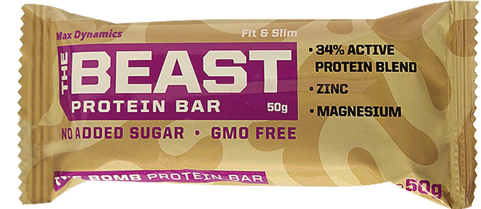 Протеинов бар The Beast с магнезий и цинк, 34% протеин, 50 g