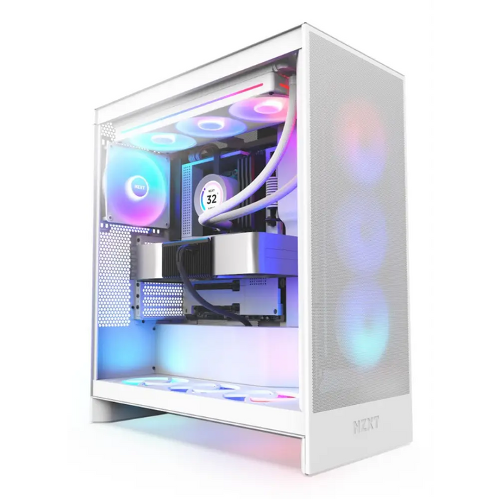 NZXT H7 Flow RGB Midi Tower White