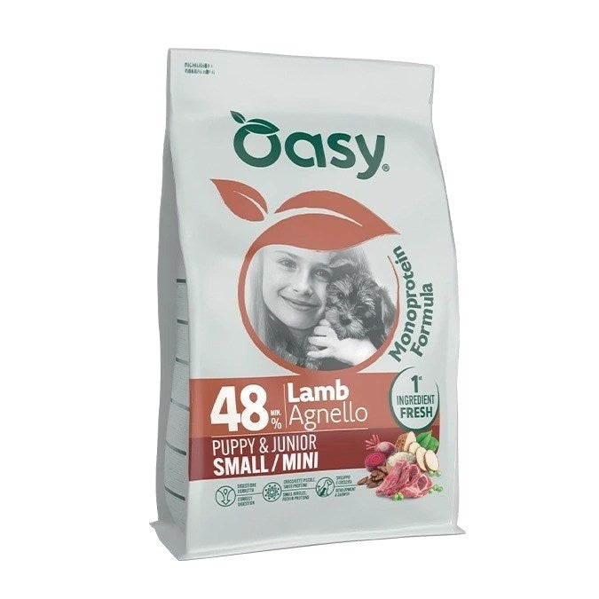 OASY One Animal Protein Puppy & Junior Small/Mini Mono Lamb - суха храна за кучета - 800 г