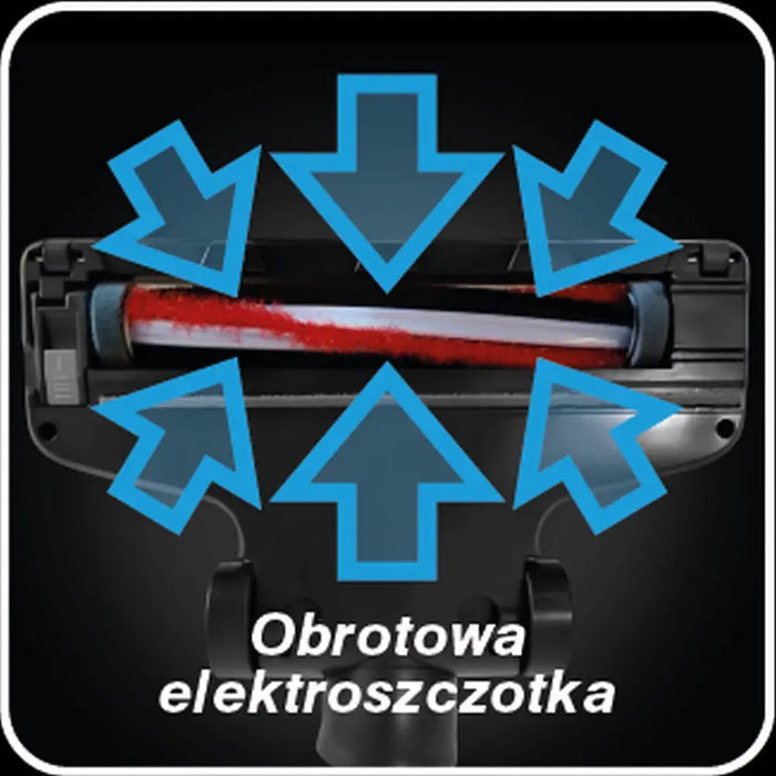 OB90 ELDOM VESS вертикална прахосмукачка без кабел ел. четка