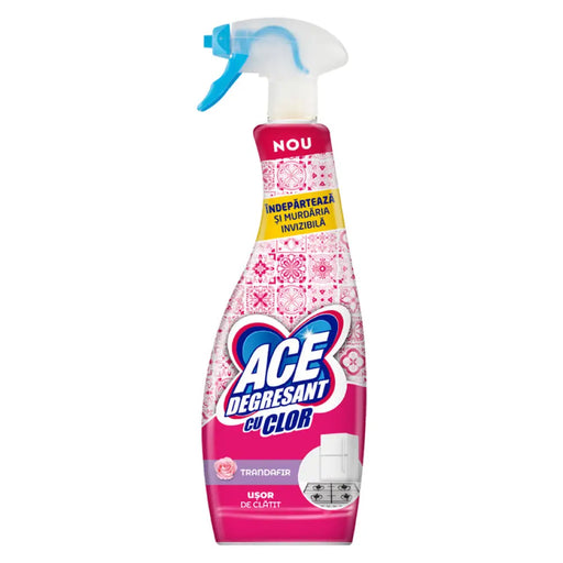 ОБЕЗМАСЛИТЕЛ С БЕЛИНА ULTRA СПРЕЙ 650ML РОЗА ACE